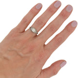 Art Deco Platinum Diamond Engagement Ring 0.35ct
