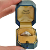 Art Deco Platinum Diamond Engagement Ring 0.35ct
