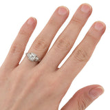 Art Deco Platinum Diamond Engagement Ring 0.59ct
