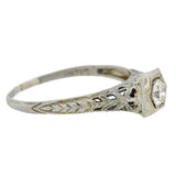 Art Deco 18kt Diamond Engagement Ring 0.26ct