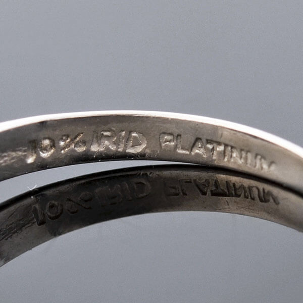 Late Art Deco Platinum Diamond Engagement Ring 0.54ct