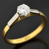 Edwardian 18kt/Platinum Diamond Engagement Ring 0.40ct