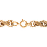 Victorian Style Long Gold-Plated Twisted Rope Chain Necklace 60"
