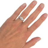 Art Deco Platinum Diamond Engagement Ring 1.05ct center