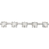 Art Deco Sterling & Rock Quartz Crystal Necklace