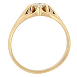 Victorian 10kt Belcher Set Mine Cut Diamond Engagement Ring 0.40ct