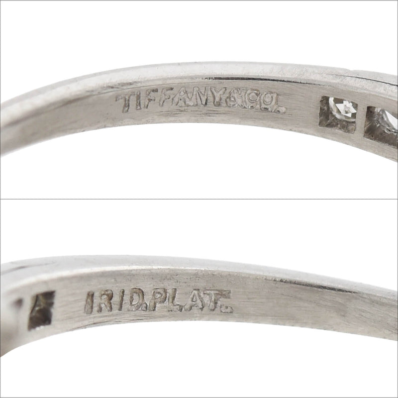TIFFANY & Co. Late Art Deco Platinum Diamond Engagement Ring 2.16ct
