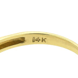 Art Deco 14kt Mixed Metals Diamond Engagement Ring 0.40ct