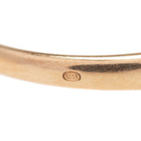 Victorian 14kt Rose Gold + Holland Rose Cut Diamond Ring 0.20ctw
