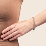 Art Deco Platinum + Diamond Line Bracelet 3.5ctw