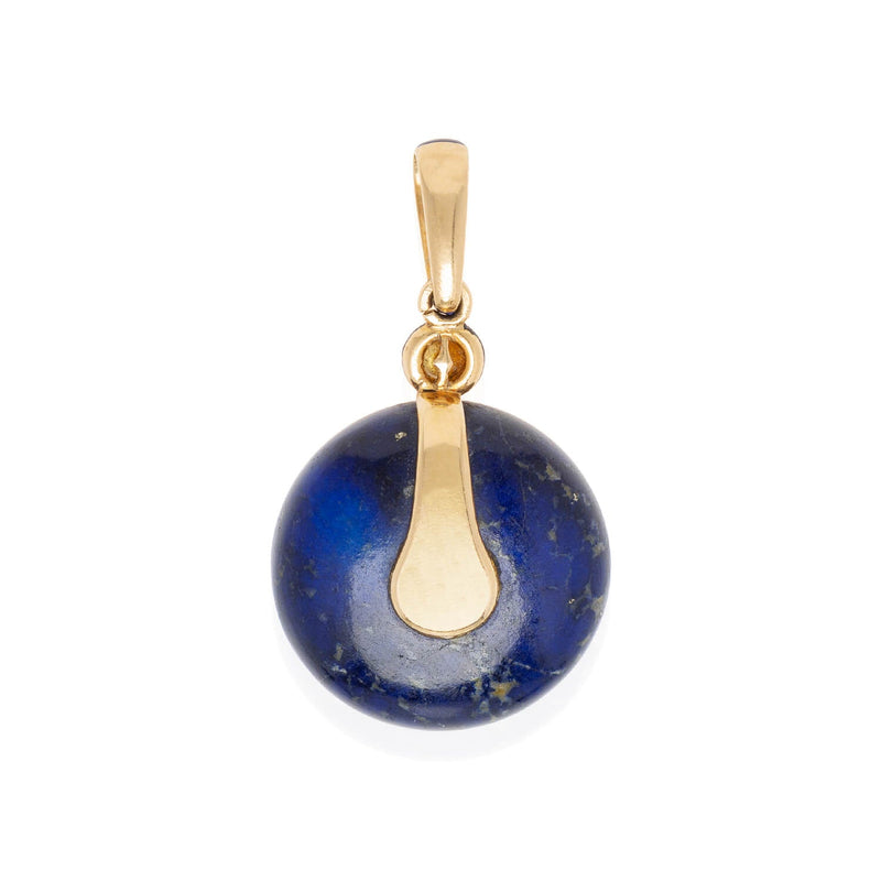 Victorian 18kt, Pearl, Enamel + Carved Lapis Lazuli Earrings, Pendant + Button Set