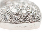 CARTIER 18kt White Gold + Diamond Heart Pendant