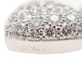 CARTIER 18kt White Gold + Diamond Heart Pendant