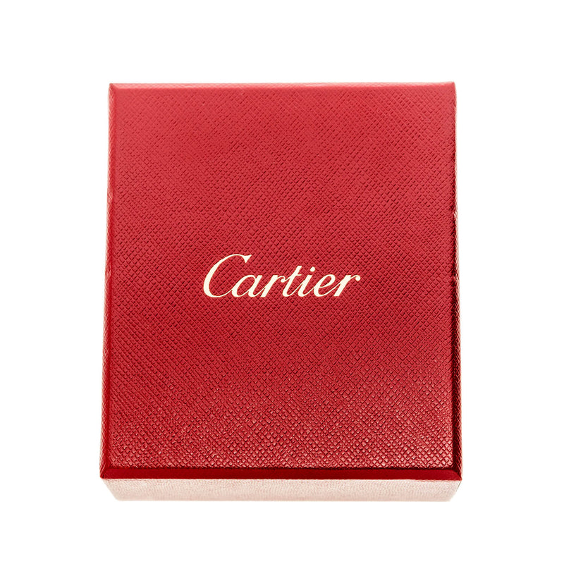 CARTIER 18kt White Gold + Diamond Heart Pendant