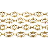 Victorian 18kt Fancy Link Chain Necklace 44.5g
