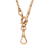 Victorian Austrian 14kt Rose Gold Fancy Link Chain Necklace 74" 46.4g