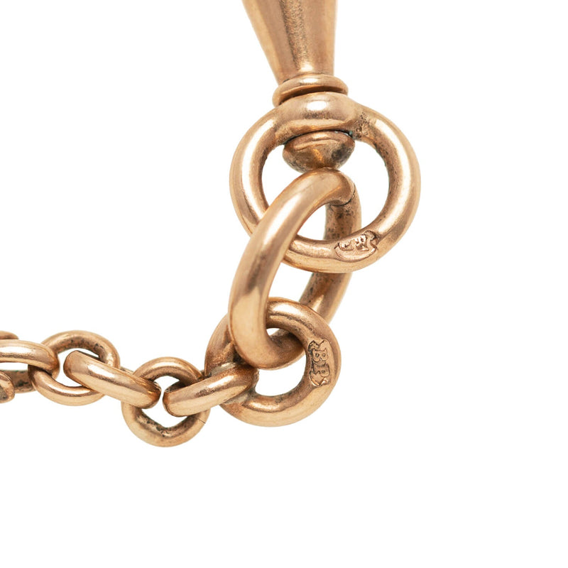 Victorian Austrian 14kt Rose Gold Fancy Link Chain Necklace 74" 46.4g