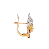 CARRERA Y CARRERA Retro 18kt Mixed Metals, Diamond, Ruby + Emerald Royal Princess Earrings/Pendant Necklace Set