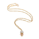 CARRERA Y CARRERA Retro 18kt Mixed Metals, Diamond, Ruby + Emerald Royal Princess Earrings/Pendant Necklace Set