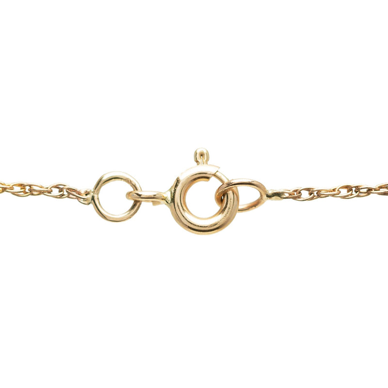 Victorian Petite 14kt Rose Cut Diamond Star Pendant & Chain