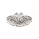 Victorian Sterling Repousse Heart Parfum Bottle