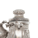 Victorian Sterling Repousse Heart Parfum Bottle
