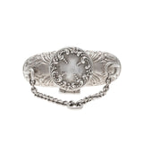 Victorian Sterling Repousse Heart Parfum Bottle