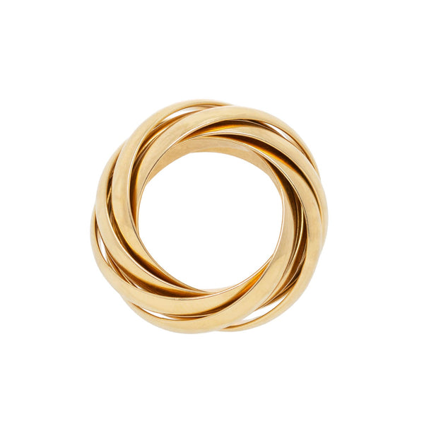 PALOMA PICASSO for TIFFANY & CO. 18kt Melody Collection Nine Band Roller Ring