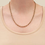 Victorian 9k Petite Mariner Link Necklace