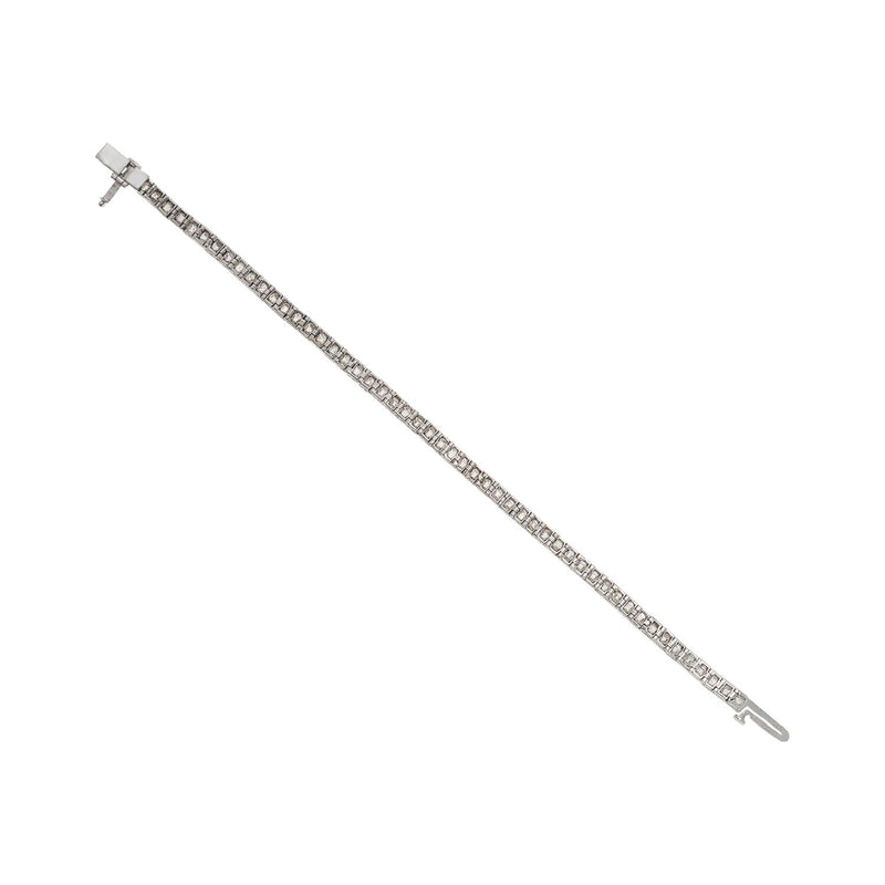 Edwardian Platinum Diamond Line Bracelet 10ctw