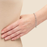 Edwardian Platinum Diamond Line Bracelet 10ctw