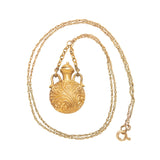 Victorian 14k Diamond Repoussé Vinaigrette Pendant