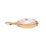Victorian French 18k Diamond + Enameled Pocket Watch
