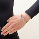 Estate 18k Gold & Diamond "Te Quiero" Bangle Bracelet