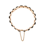 Victorian 14k Yellow Gold & Onyx Link Bracelet