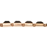 Victorian 14k Yellow Gold & Onyx Link Bracelet