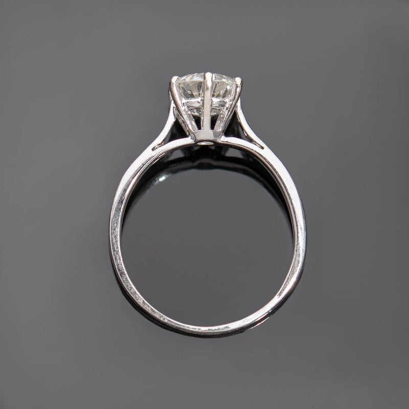 Art Deco Platinum Diamond Engagement Ring 1.26ct