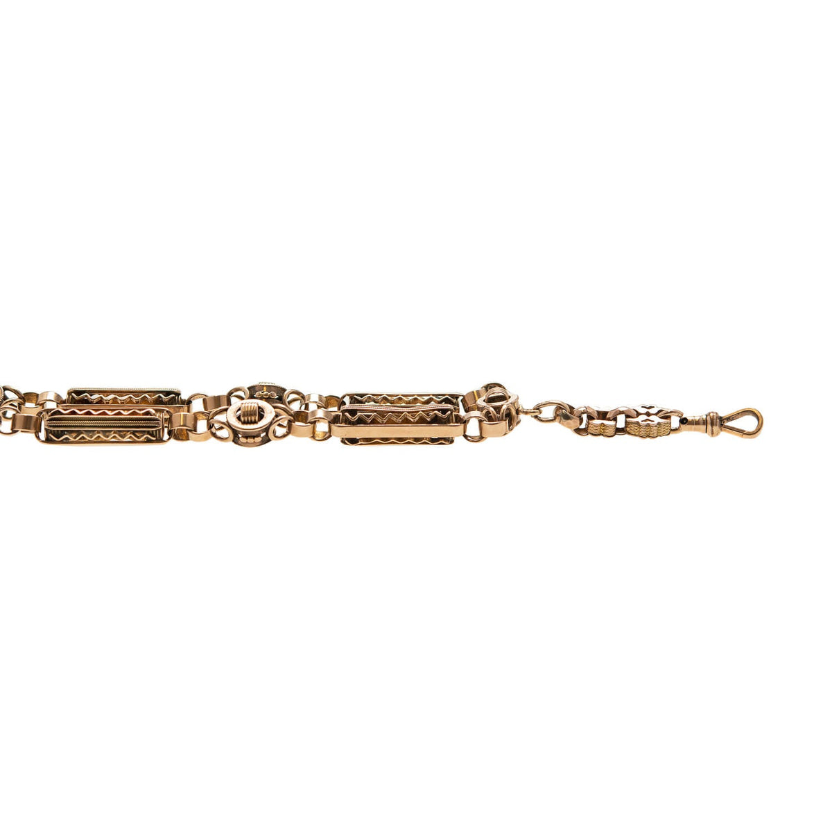 Victorian 14k Watch Chain Necklace 16.5"