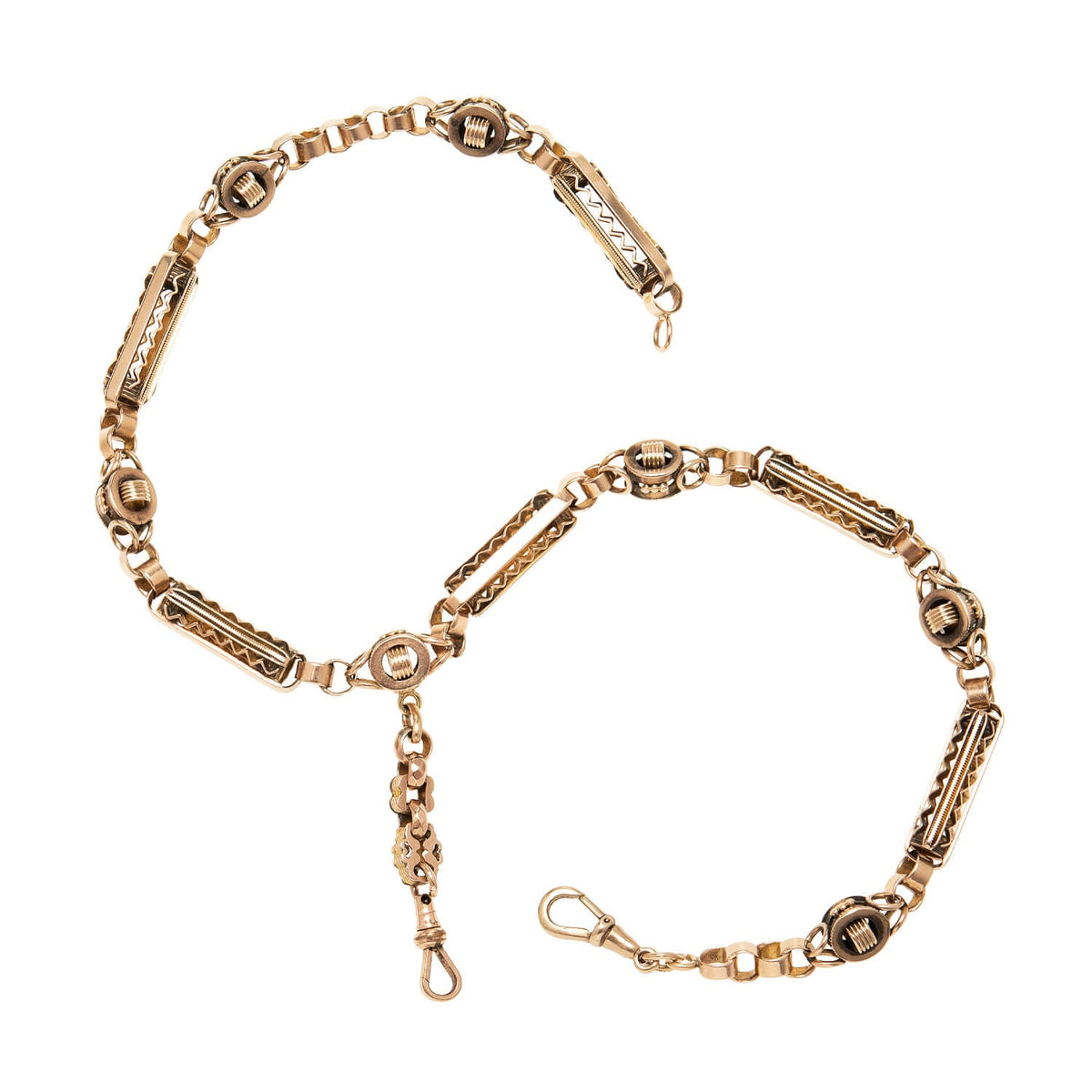 Victorian 14k Watch Chain Necklace 16.5"