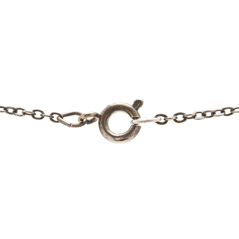 Victorian Sterling Diamond Pendant Necklace