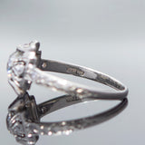 Art Deco 18K Diamond Engagement Ring 0.65ct