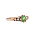 Victorian 18k Demantoid Garnet Ring