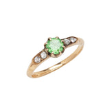 Victorian 18k Demantoid Garnet Ring