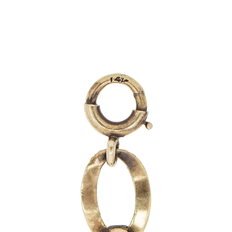 Late Victorian 14k Gold Repoussé Link Bracelet