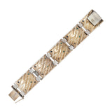 FHANER Art Deco Sterling Silver Enamel Braclet