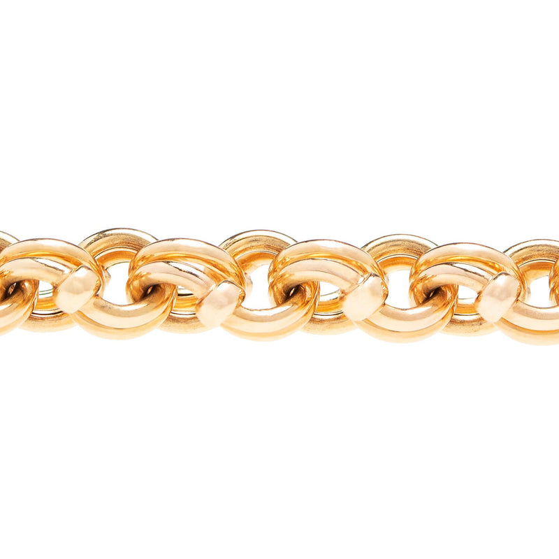 Retro 18k Gold Fancy Link Bracelet 30.2g