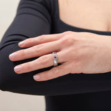 ALEX SEPKUS Estate Platinum Ruby & Diamond Eternity Band