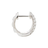 Estate 14k Pavé Diamond Hoop Earrings .57ctw
