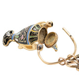 Victorian 18K Swiss Enamel Urn Bracelet