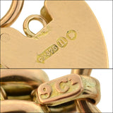 Victorian 9kt Gold Gatelink Bracelet with Padlock Heart Clasp
